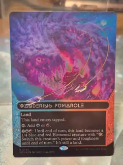 Wandering Fumarole GALAXY FOIL STELLAR SIGHTS BORDERLESS Edge of Eternities MTG - Image 1