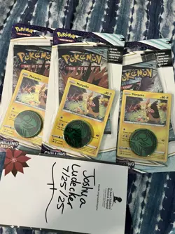 Pokemon - Chilling Reign Blister Booster Pack w/ promo & coin - Phanpy / Morpeko - Image 1
