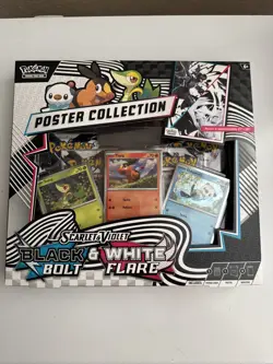 Pokemon Black Bolt And White Flare Poster Collection Factory Sealed - Image 1