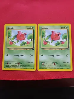 Pokemon: Hoppip #55/75 Neo Discovery 2001 Vintage Non-holo - NM / LP+ - L86 - Image 1