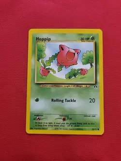 Pokemon: Hoppip #55/75 Neo Discovery 2001 Vintage Non-holo - NM / LP+ - L86 - Image 3