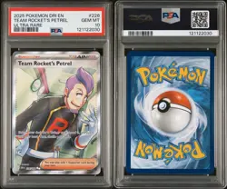 2025 POKEMON DRI EN-DESTINED RIVALS ULTRA RARE #226 TEAM ROCKET'S PETREL PSA 10 - Image 2