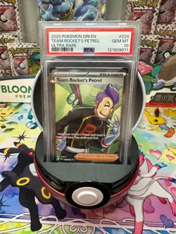 2025 POKEMON DRI EN-DESTINED RIVALS ULTRA RARE #226 TEAM ROCKET'S PETREL PSA 10 - Image 1