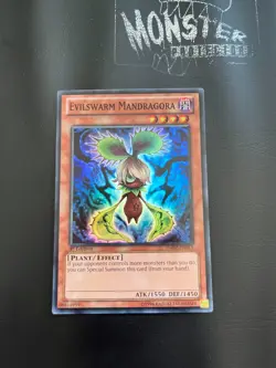 YUGIOH EVILSWARM MANDRAGORA SUPER RARE HA07-EN015 1ST EDITION - Image 1