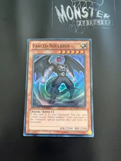 YUGIOH FABLED SOULKIUS SUPER RARE WGRT-EN036 LIMITED EDITION - Image 1