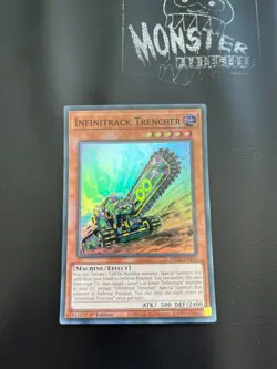 YUGIOH INFINITRACK TRENCHER SUPER RARE MP20-EN210 1ST EDITION - Image 1