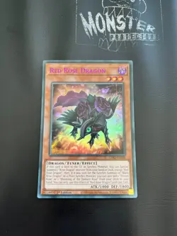 YUGIOH RED ROSE DRAGON PURPLE ULTRA RARE LDS2-EN108 1ST EDITION - Image 1