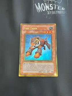 YUGIOH TEST TIGER GOLD RARE GLD2-EN029 LIMITED EDITION - Image 1