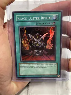 YUGIOH BLACK LUSTER RITUAL SYE-025 1ST SUPER Rare LP Vintage Yugioh! Yu-Gi-Oh! - Image 2