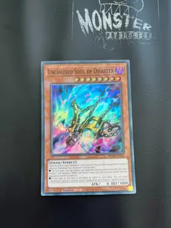 YUGIOH UNCHAINED SOUL OF DISASTER SUPER RARE MP20-EN154 1ST EDITION - Image 1