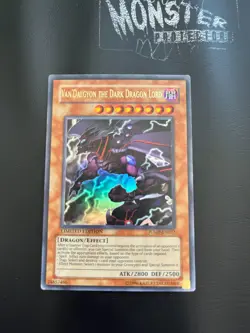 YUGIOH VAN'DALGYON THE DARK DRAGON LORD ULTRA RARE JUMP-EN023 LIMITED ED PLAYED - Image 1