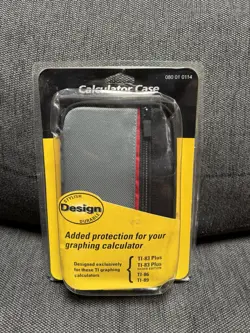 Yugioh TCG Grey Red Black Zippered Target Calculator Case W/ Card Slots NOS 2003 - Image 1