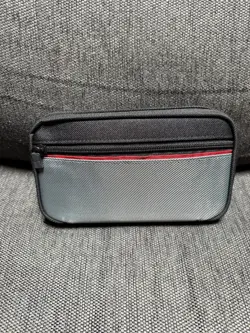 Yugioh TCG Grey Red Black Zippered Target Calculator Case W/ Card Slots NOS 2003 - Image 5