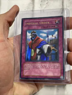 Yu-Gi-Oh! Imperial Order DB1-EN086 Unlimited Ultra Rare LP/NM Card Yugioh! Holo - Image 1