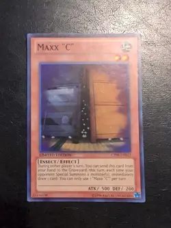 Yu-Gi-Oh! SUPER RARE HOLO CARD MAXX "C" CT09-EN012 LP - Image 1