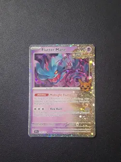 Pokemon TCG Card Flutter Mane 078/162 Trick or Trade 2024 Cosmos Holo NM - Image 1