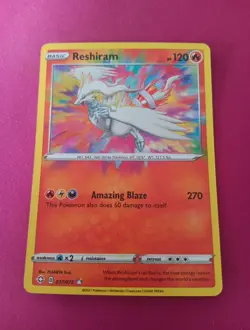 Reshiram 017/072 - Shining Fates - Amazing Rare Holo Pokemon TCG Card NM - Image 1