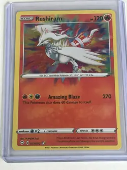 Reshiram 017/072 - Shining Fates - Amazing Rare Holo Pokemon TCG Card NM - Image 1
