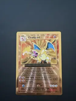 Pokemon Celebrations Charizard Gold Metal Card #4/102 - Image 1