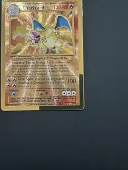 Pokemon Celebrations Charizard Gold Metal Card #4/102 - Image 3