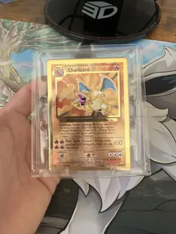 Pokemon Celebrations Charizard Gold Metal Card #4/102 - Image 1