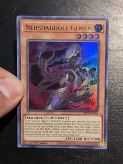 Yu-Gi-Oh! ULTRA RARE HOLO CARD NEHSHADDOLL GENIUS GFTP-EN006 1ST NM - Image 3