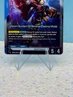Gundam Card Game Newtype Rising Unicorn Gundam 02 Banshee Destroy Mode GD01-003 - Image 3