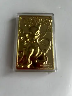 1999 Vintage Limited Edition Pokemon Newtwo 23K Gold Plated Card. Preowned. - Image 1