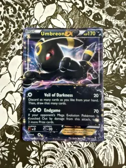 Umbreon EX 55/124 XY Fates Collide Ultra Rare Pokemon Card TCG NM Near Mint - Image 1
