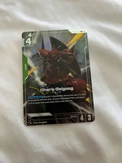 Gundam TCG Card Game Newtype Rising Char's Gelgoog GD01-023 LR+ Alt Art - Image 1