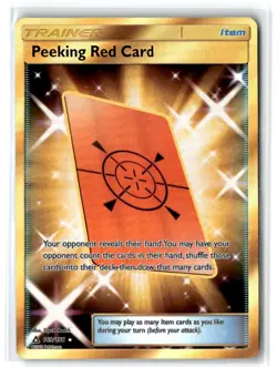 2018 Sun & Moon - Ultra Prism Peeking Red Card #169 Rare Secret - Image 1