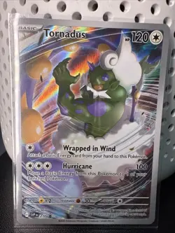 Pokemon Card Tornadus Wrapped in Wind 120 HP Holo Rare - Image 1