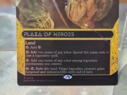 123 Plaza of Heroes GALAXY FOIL STELLAR SIGHTS BORDERLESS Edge of Eternities MTG - Image 2