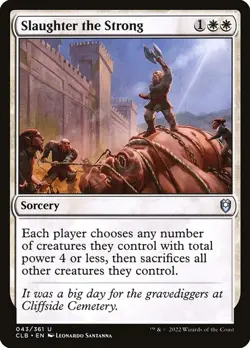 Slaughter the Strong U Foil #43 | CLB Battle for Baldur's Gate | MTG - Image 1