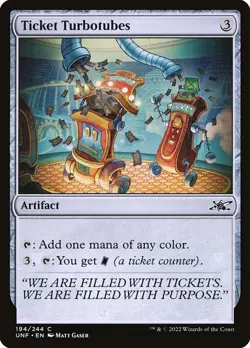 Ticket Turbotubes C Foil #194 | UNF Unfinity | MTG - Image 1