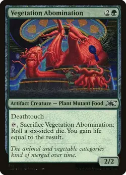 Vegetation Abomination C Galaxy Foil #446 | UNF Unfinity | MTG - Image 1