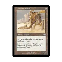 WOTC MtG Mercadian Masques Henge Guardian (U) (Foil) EX - Image 1