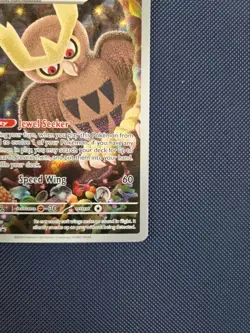 Pokemon TCG: Noctowl SVP 141 Full Art Holo Black Star Promo Stellar Crown NM - Image 5