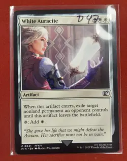 White Auracite MTG Final Fantasy NM Common C 0041 FFXIV Artifact - Image 1