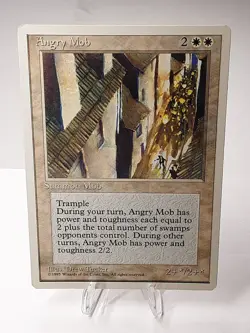 MTG - 4th Edition - Angry Mob - Uncommon - Lightly Played - Image 1