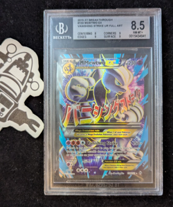 Pokemon TCG XY BREAKTHROUGH #159 FULL ART M MEWTWO EX BGS 8.5 - Image 1