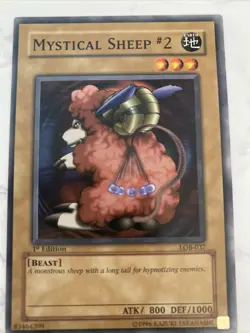 Yugioh Mystical Sheep #2 LOB-037 1st Edition - Image 1