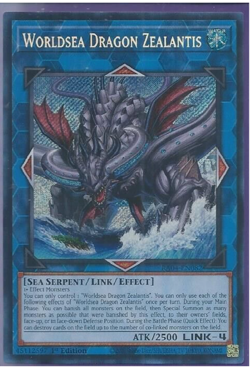 Yugioh Worldsea Dragon Zealantis RA04-EN082 Ultra Rare Foil - NM - Image 1