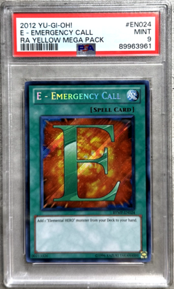 Yugioh Card E-Emergency Call Secret Rare PSA 9 Mint, RYMP-EN024 2012 (1) - Image 1