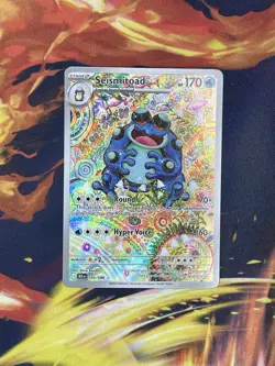 *ENGLISH* Seismitoad 105/086 - Illustration Rare - Black Bolt - Pokemon TCG NM+ - Image 1