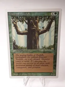 MTG - 3rd Edition - Revised - Ironroot Treefolk - Common - LP+ NM - Image 1