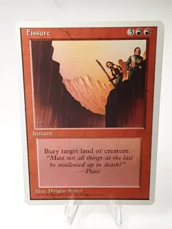 MTG - 4th Edition - Fissure - Common - Near Mint - Image 1