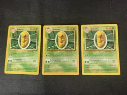 Kakuna Stiffen/Poisonpower 80 HP Pokemon TCG Card 33/102 - Lot of 3 - Image 1