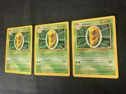 Kakuna Stiffen/Poisonpower 80 HP Pokemon TCG Card 33/102 - Lot of 3 - Image 2