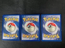 Kakuna Stiffen/Poisonpower 80 HP Pokemon TCG Card 33/102 - Lot of 3 - Image 3